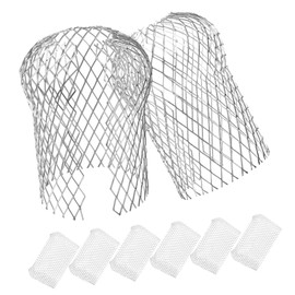 Veemoon 8 Pcs Gutter Guards Downspout Gutter Guard Filter Aluminum Mesh Leaf Guards for Gutters