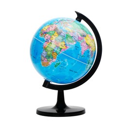 Exerz 8" World Globe - Political Map Educational- Self Assembled School Globe