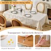 Plastic Table Cover, Waterproof Thick Table Cloth, Heat-resistant Clear Table