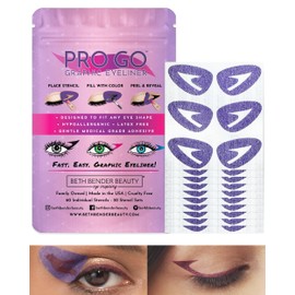 Beth Bender Beauty Pro Go Graphic Eyeliner Stencil - Stylish Eyeliner Stencils - Achieve the Perfect Winged Liner