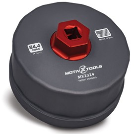 Motivx Tools MX2324-US 84mm 14 Flute Precision CNC Machined Aluminum Oil Filter Wrench Compatible with Mercedes Dodge and Jeep 3.0L Diesel Engines