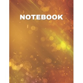 Notebook: Golden Glamour XL great Format Notebook with150 lined Pages | Perfect also as Planner, Logbook, Diary and much more