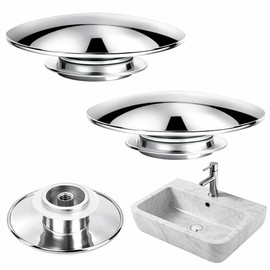 ACKKOR 2 Pcs Universal Pop Up Sink Plug Replacement, 66mm Easy Bathroom Sink Plug Replacement Pop Up Sink Waste Stopper for Bathroom Drain