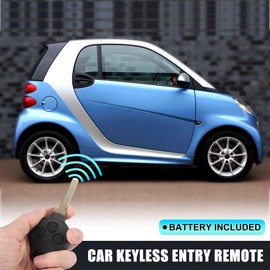 X AUTOHAUX Keyless Entry Remote Car Key Fob for Fortwo 433MHz