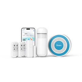 Alarm System for Home Security WiFi+4G,Smart Door/Window Alarm Systems Kit with Instant App Alerts NO Monthly Fees,Compatible with Alexa and Google,Smart Life or Tuya for Apartment,Kids Safety