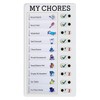 Tabanzhe Plastic Memo Board for Chores Checklist - Organize Your