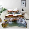 ANHOPE Autumn Waterfall Duvet Cover Set Soft Lightweight Microfibre 3