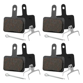4Pairs Bike Disc Brake Pads Set (Semi-Metallic&Resin) Mountain Bike Brake Replacement Pads Compatible with TRP Tektro Shimano Deore Br