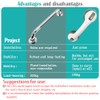 2 Pack Suction Grab Rails for Bathroom, 12 inch Shower