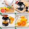 Homeleader Upgraded Orange Juicer, Stainless Steel Citrus Press for Effortless