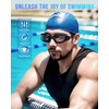 Vegemono Swim Goggles, 4 Pack Unisex Adult Swimming Goggles Upgraded