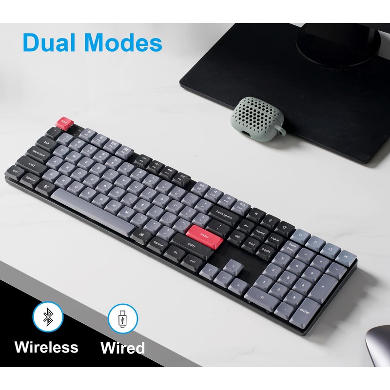 Keychron K5 Pro QMK/VIA Custom Wireless Mechanical Keyboard, Hot-Swappable Full