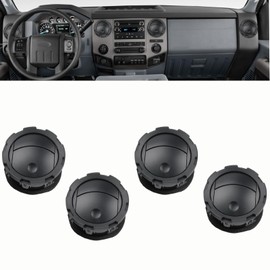 JDMON Front Left Right Center Dashboard Air Conditioner A/C Vent Heater Outlet Replacement for Ford F250 F350 F450 Super Duty 2011-2016 Replacement for BC3Z19893AA BC3Z-19893-AA Black