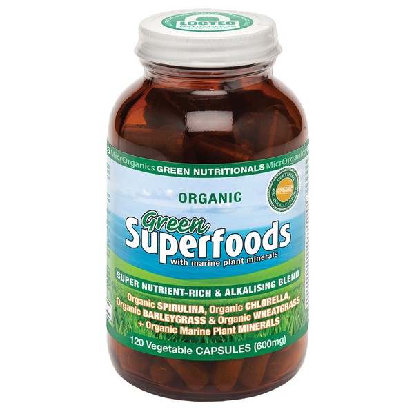 MicrOrganics Green Nutritionals Green Superfoods 600mg 120 Vegecaps