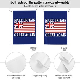 Make Britain Great Again Garden Flag 12x18 Mbga Yard Sign Make England Great Again House Flag No Flagstand Double Sided