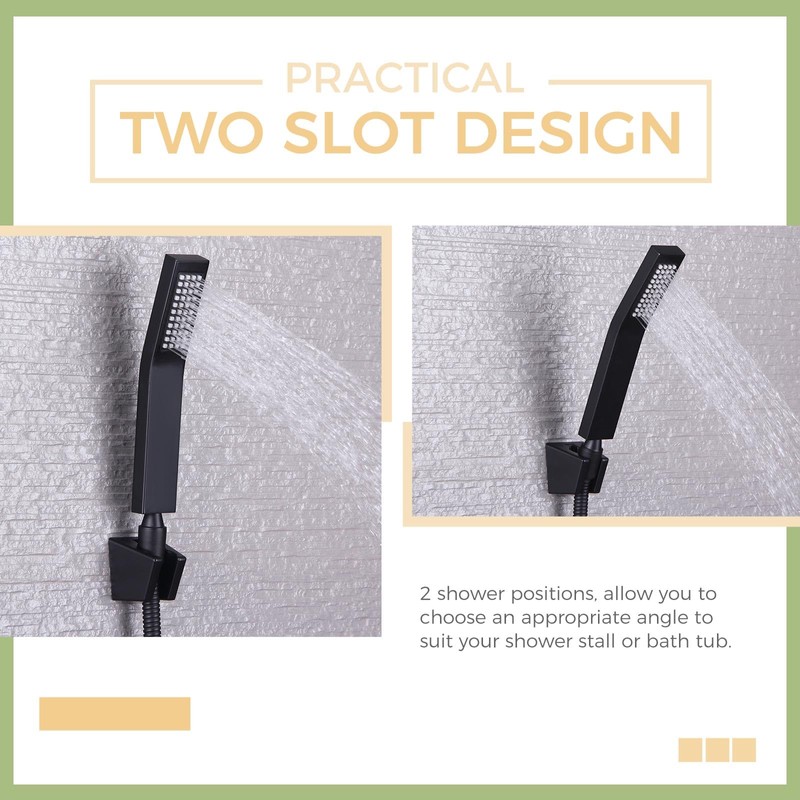 Hand Held Shower Bracket with Two Slot, Aomasi Handheld Shower