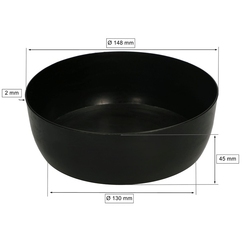 KOTARBAU® Set of 4 Rubber Mixing Cups 0.5 L Mixing