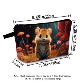 MoCaliduccious Quokka Makeup Bag for Women Travel Cosmetic Organizer Bag Teacher Appreciation Gifts Small Zipper Toiletry Bag