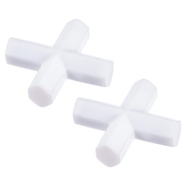 MECCANIXITY Agitador Magnético, Varilla Barra Agitador para Mezclador Forma Cruzada de 40mm(1,57"), Imán de Revestimiento de PTFE Blanco para Laboratorio, Paquete de 2