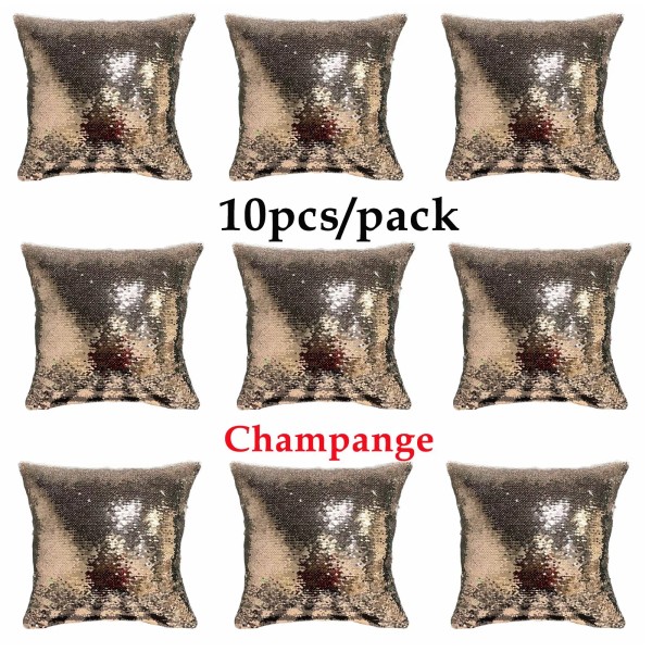 Unbranded 10pcs 16"x16" Blank Sublimation Transfer Sequin Pillow Cover Throw