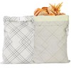 Reusable Beeswax Bread Bags for Sourdough -Extra Large Natural Beeswax