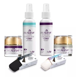 Piel Nueva Kit Cuidado Facial Ser Más, A. Hialurónico, Colágeno, Carbón