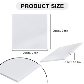 Vuzvuv 6 Pcs White Square Cork Board Bar Strips with 50 Pushpins, Self-Adhesive Bulletin Board Strips No Damage for Wall, Felt Pin Board for Paste Notes, Photos, Schedules Offices Home