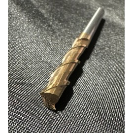 FM Carbide 1/4" Square End Mill 2 Flutes (TiSIN) LOC 1.5" OAL 4" D2 = 1/4"