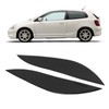 Front Headlight Eyebrow Eye Lid Cover Trim Piano Black Replacement
