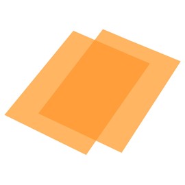 MECCANIXITY Gel Light Filter Orange Transparent Correction Lighting Gel Filter 11x8.5 inch Plastic Sheets for Film Photo Video Party Pack of 10