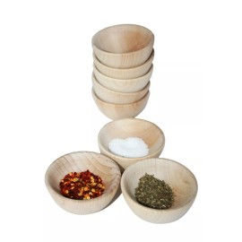 Unbranded 5- 2.5" Natural Wood Bowls Wooden- Kitchen Accessories Toy Kitchen Kids Wooden