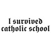 CafePress I Survived Catholic School Oval Sticker Oval Car Bumper