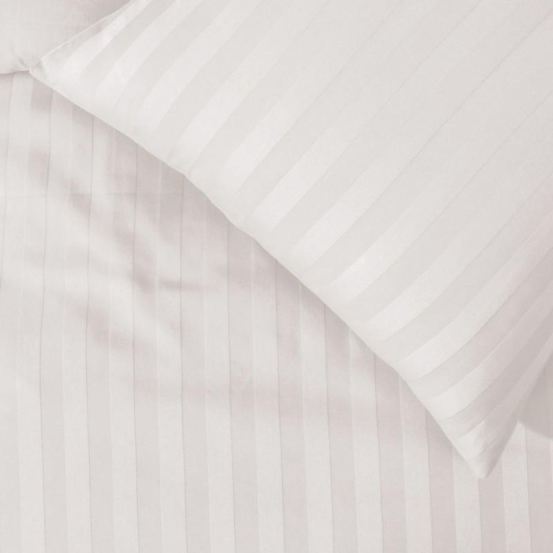 Sleepdown Soft Hotel Quality 225 THREAD COUNT POLYCOTTON Satin Stripe