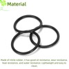 Ruimou 5Pcs Automotive Gas Cap O-Rubber Seal OD 42mm ID