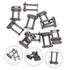 WHAMVOX 10pcs Durable Chain Link Buckle Double Rows Connector Link