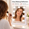 Hollywood Vanity Makeup Mirror with 9 LED Bulbs, 3 Color