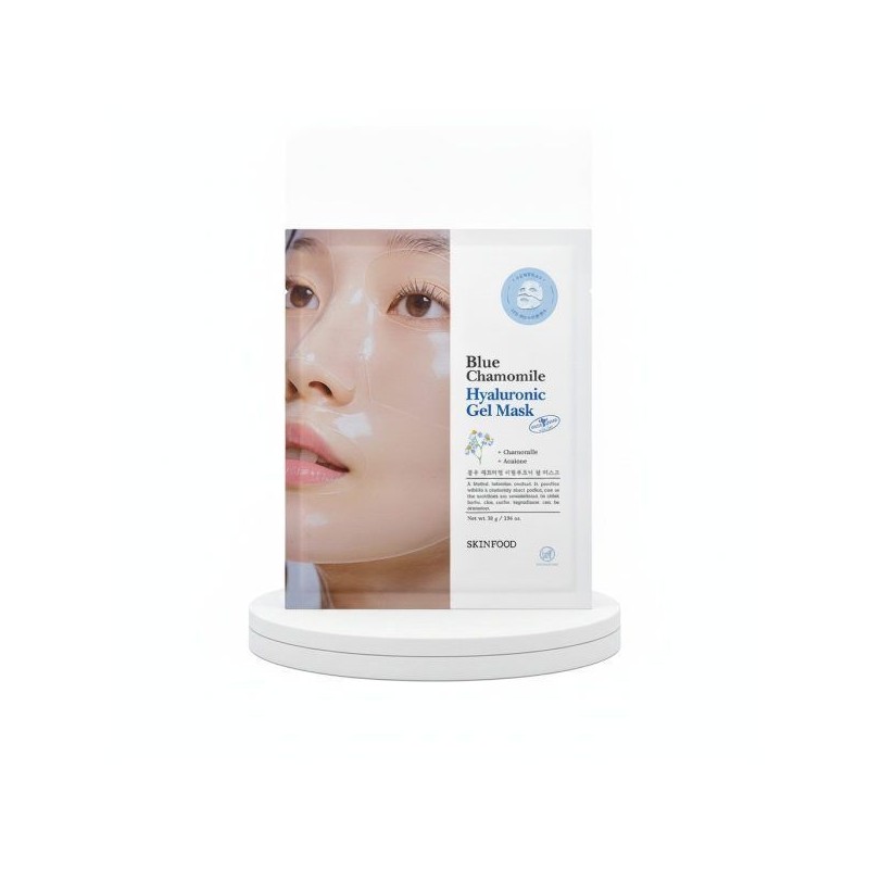 SKINFOOD Blue Chamomile Hyaluronic Hydrogel Mask 1ea (On) / 스킨푸드