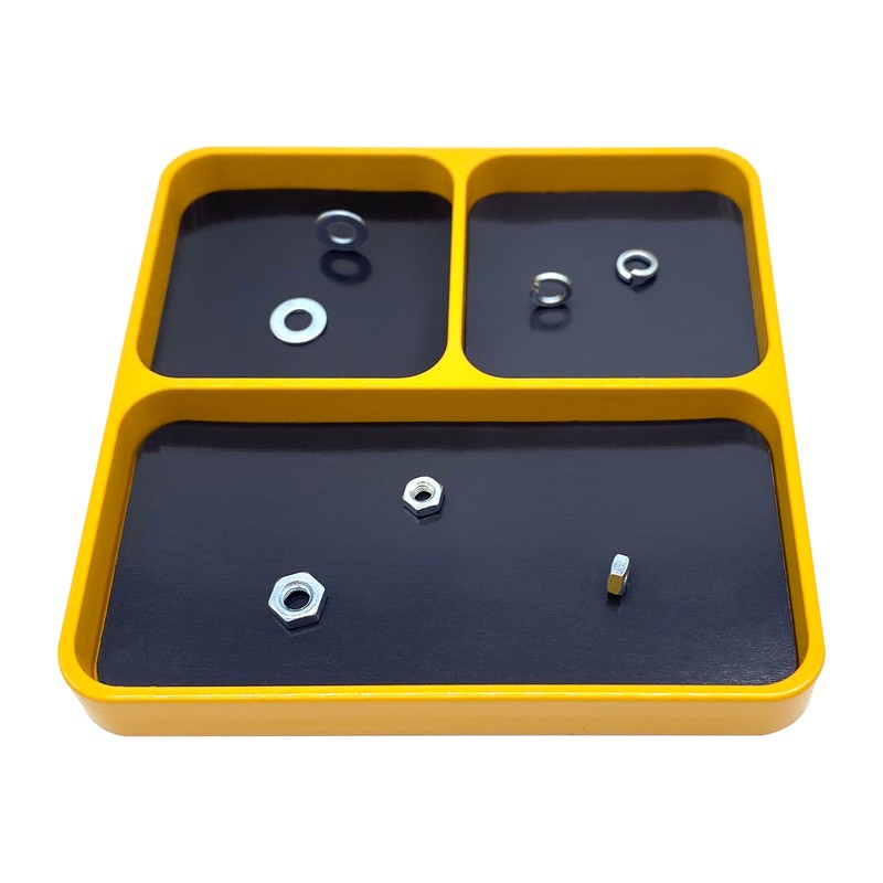 Magnetic Desktop Screws Tools Parts Tray Holder Storage Plate Box