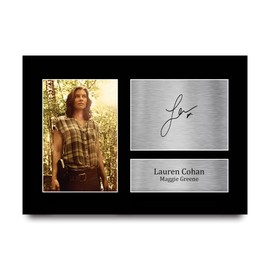 HWC Trading A4 Lauren Cohan The Walking Dead Maggie Grenne Gifts Printed Signed Autograph Picture for TV Show Fans