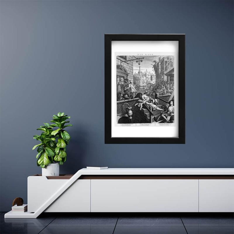 Spiffing Prints William Hogarth - Gin Lane - Medium -