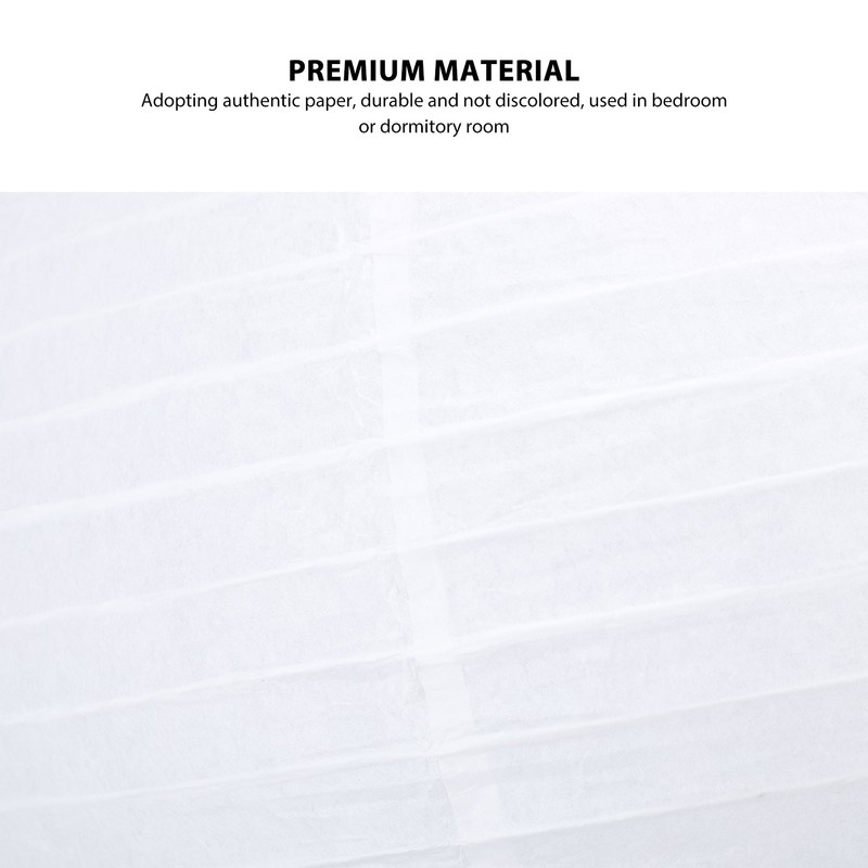 White Round Paper Lantern Light Decorative Soft Light Easy to