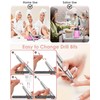 Portable Nail Drill Professional: 45000 RPM Rechargeable Electric Nail Drills
