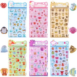 Angel Smile 3D Drop Stickers, Set of 1, Plush, Glossy, Glitter, Rewards, Cute, Girls, Flexible, SNS Reflection, Decoration, DIY, Stationery Decoration, Kids, Adults, Kindergarten Entrance Celebration