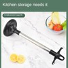 ZHENZQ Kitchen Utensils Stand With 6 Hooks Rotatable Kitchenware Holder