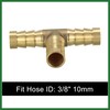 Motoforti 3/8" 10mm Brass Barb Hose Fitting Tee T 3