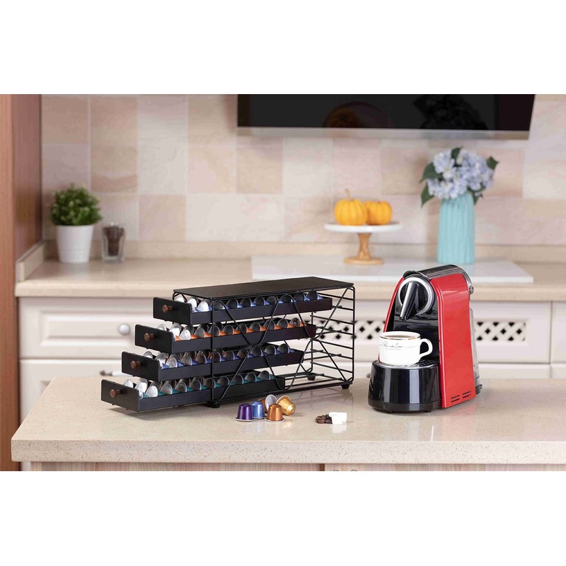 ZCDCP Coffee Pod Holder Drawer Storage, Compatible with Nespresso Originaline