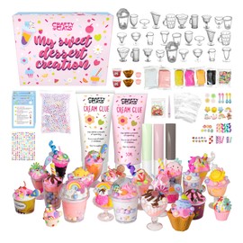 CRAFTY CATS Craft Case Children's DIY Set for Creativity Colourful Dessert Dreams Craft Set Children 4 Years Crafts Girls Gift