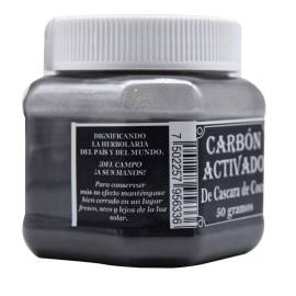La Herbonaturista Carbon Activado Polvo De Cascara De Coco 50g Herbonaturista