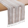 Bigqin Boho Table Runner with Tassels, 183x33cm/72"x13" Table Decoration, Linen