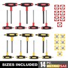 Topline 14-Piece Allen Wrench Set, Metric&SAE T-Handle, Long Arm Hex